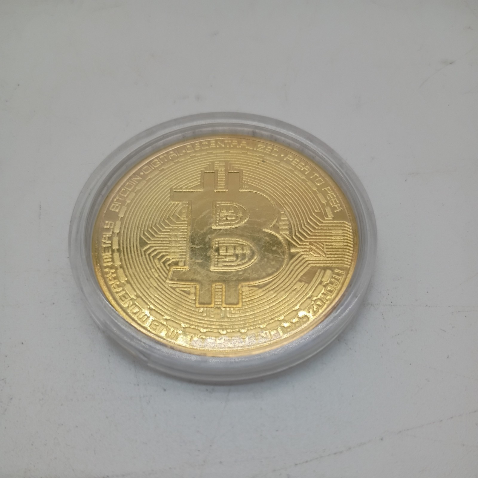 Bitcoin Commemorative Coin Collectible Physical Coin