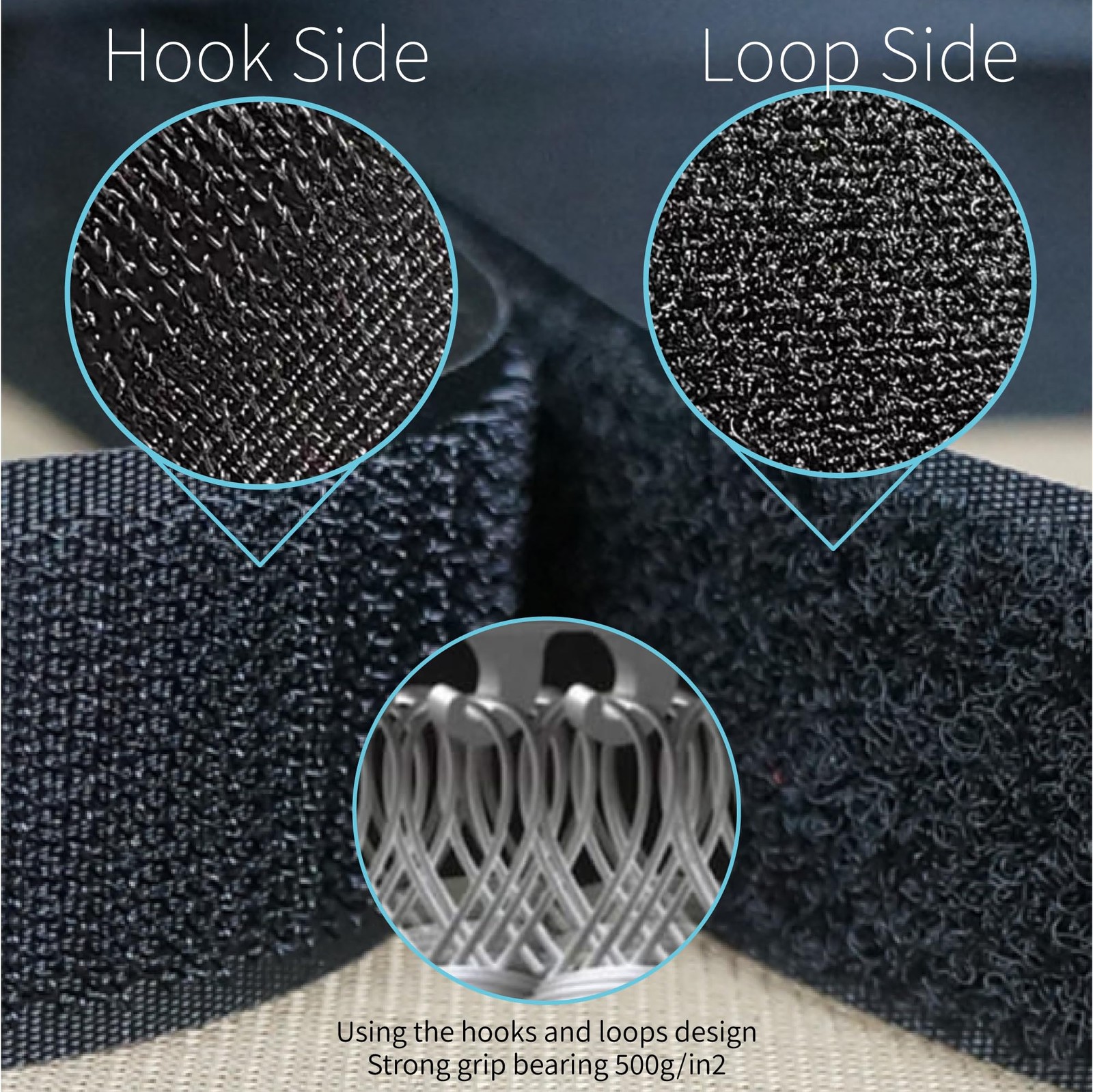 1 Inch 33Ft Sew On Hook and Loop Tape Sewing Fastener Strips Interlocking Tape