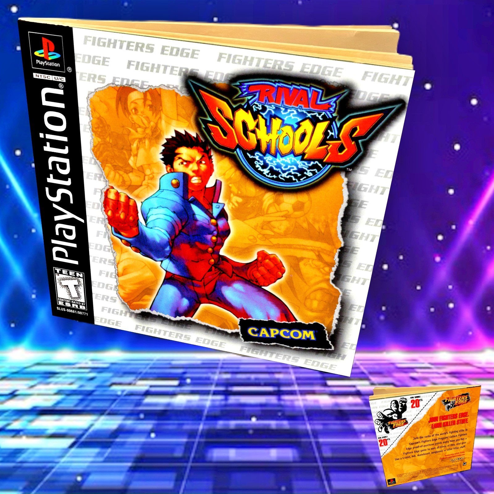 Replacement Manual for - Rival Schools - Sony PS1 Instruction Booklet