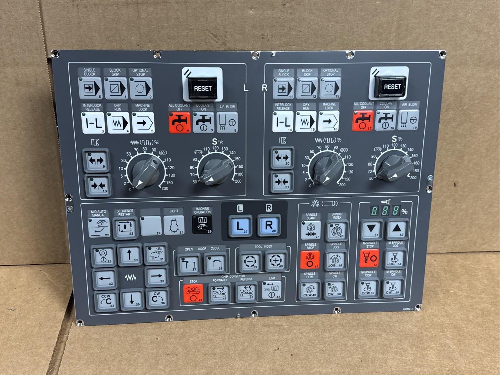 NEW OKUMA OKM52-A Operator Push Button Control Panel U3729-0911-002 FAST SHIP