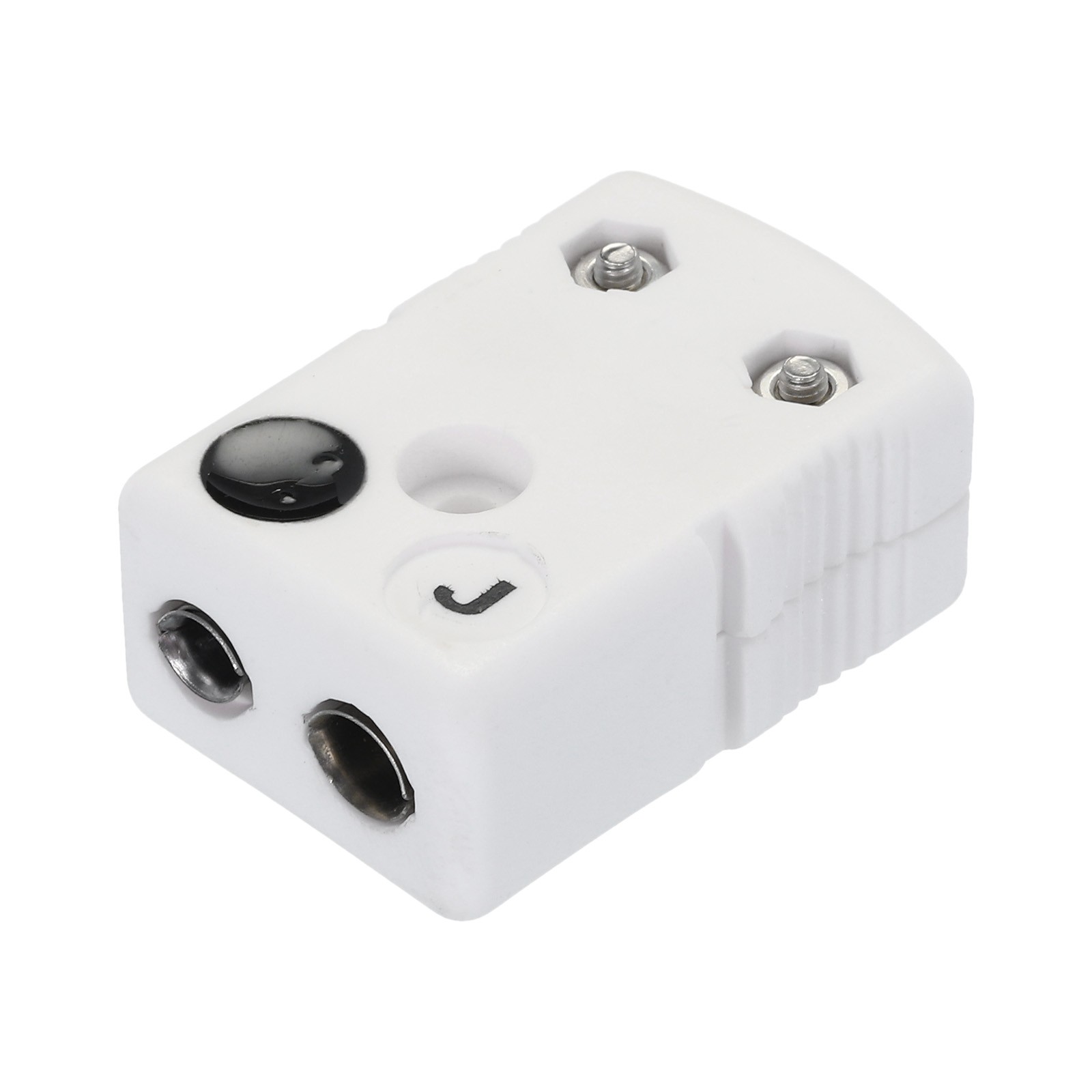 J Type Ceramics Thermocouple Wire Connector Female Plug Round Pin 600°C