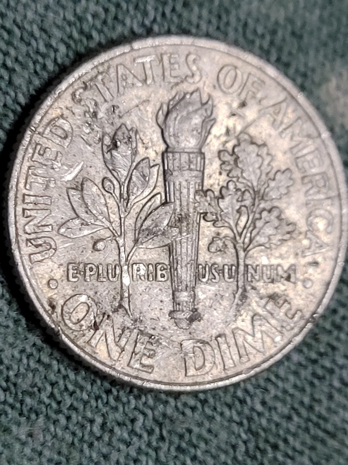 Rare Error 2012 P Dime Double Die-No Rim on Bottom-Strike through error-See pics