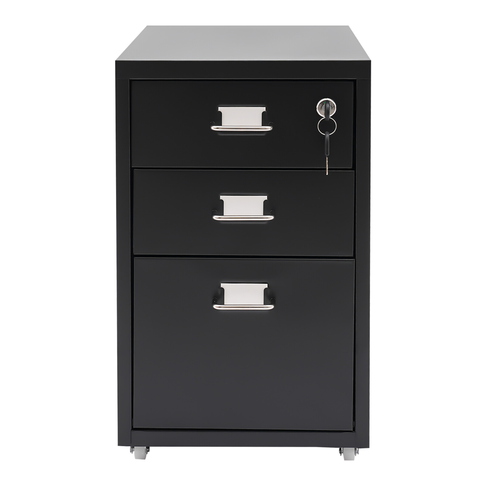 Mobile Filing Cabinet 3 Drawer Organizer Vertical File Cabinet Office Storage
