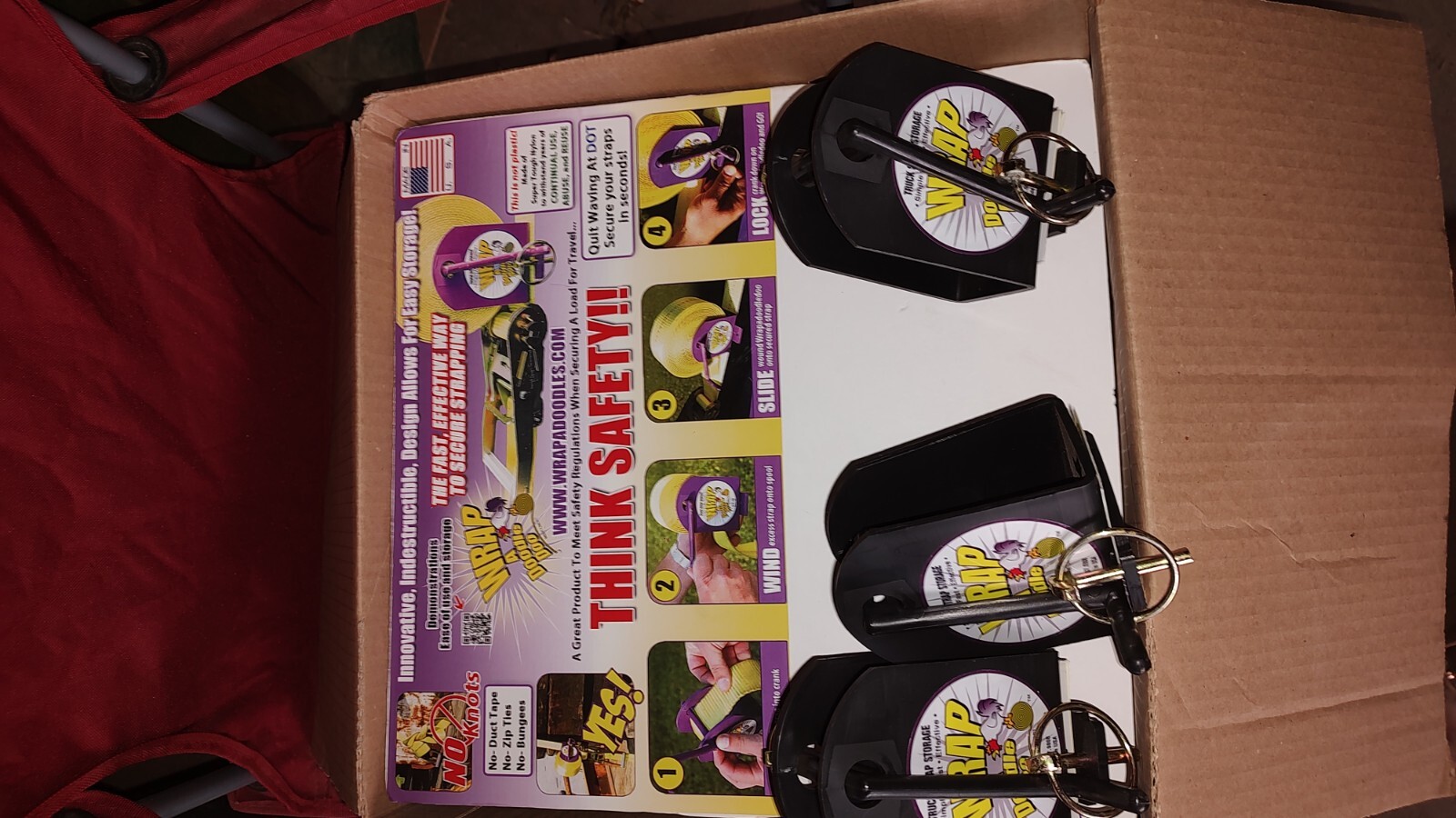 Set Of Three Loose End Rollers For Trailer Straps