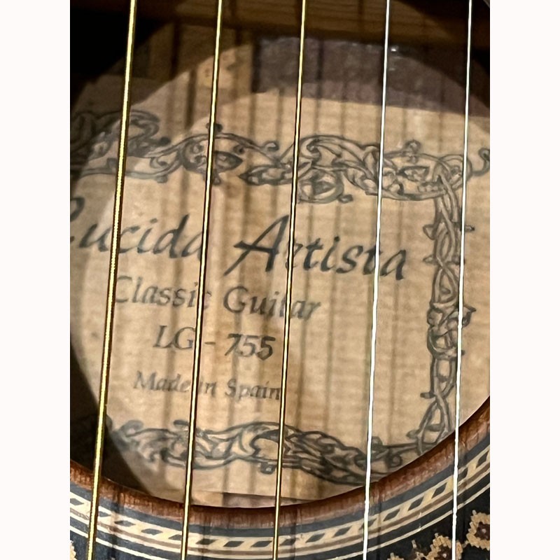Vintage Artista Classical Guitar Lucida LG 755 Made In Spain "As Is" No Case