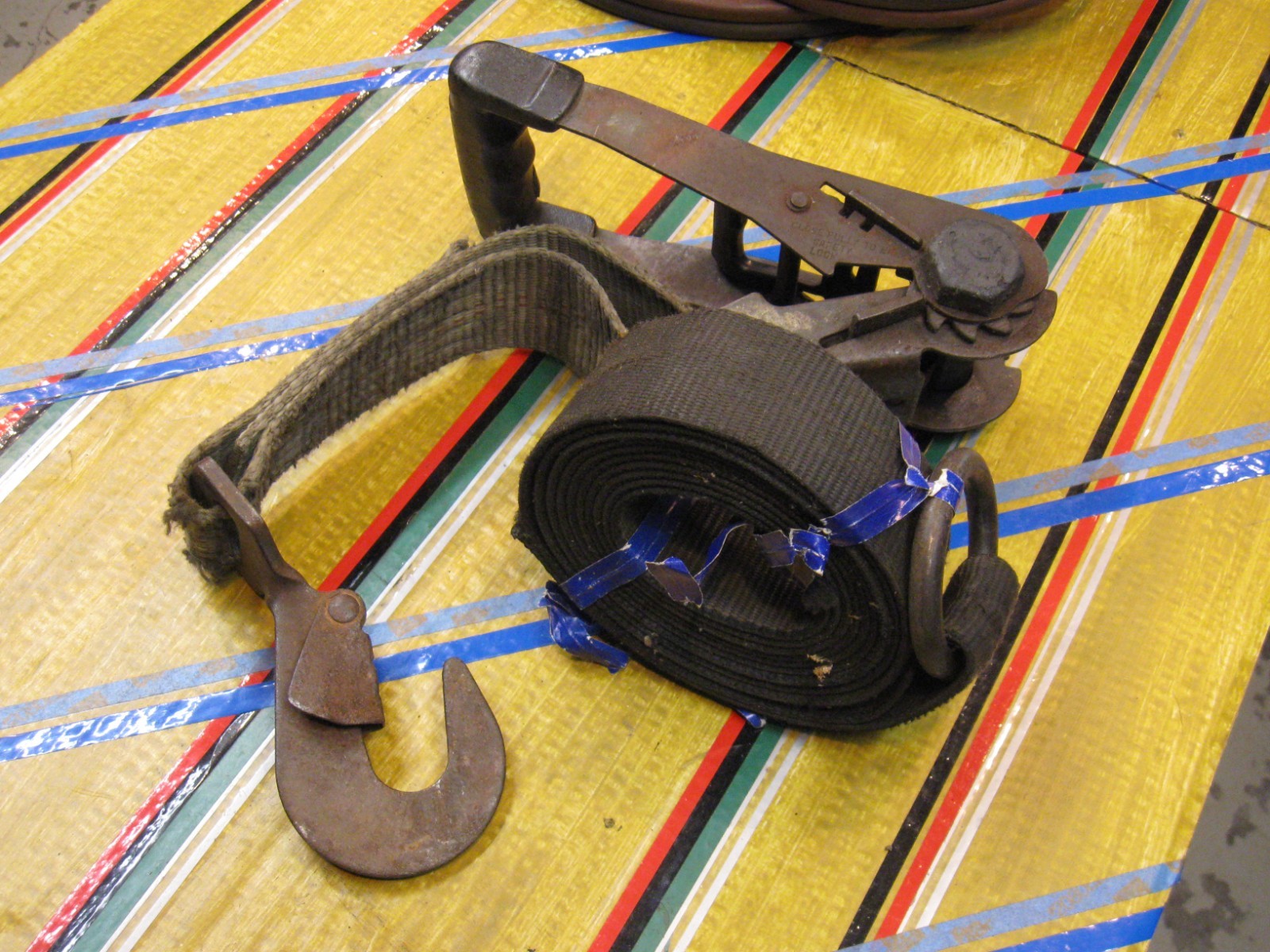 2" Ratchet / Tie-Down Strap Flatbed Truck Tow Truck Trailer etc. Good used.