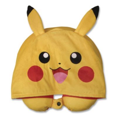Bioworld Merchandising NPY5ZCCPOKTA Pokemon Hooded Neck Pillow, 11 X 3 X 10.5,