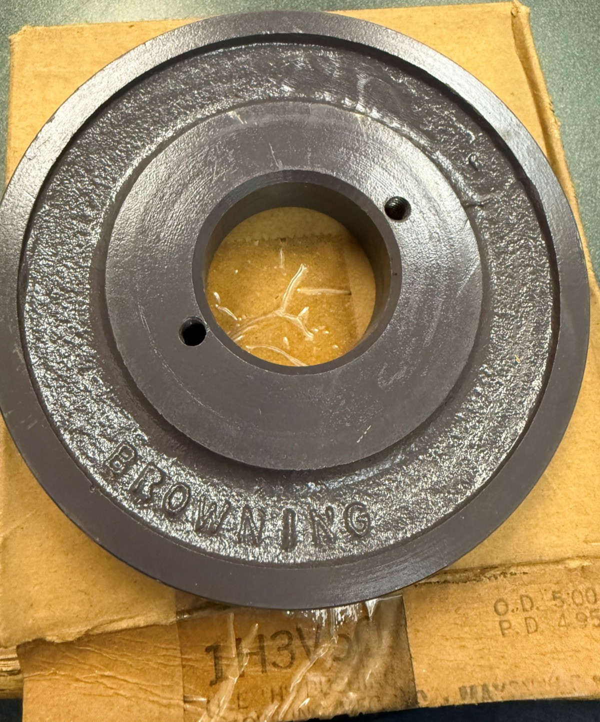 Browning 1H3V50 V-Groove Pulley Sheave OD - 5"