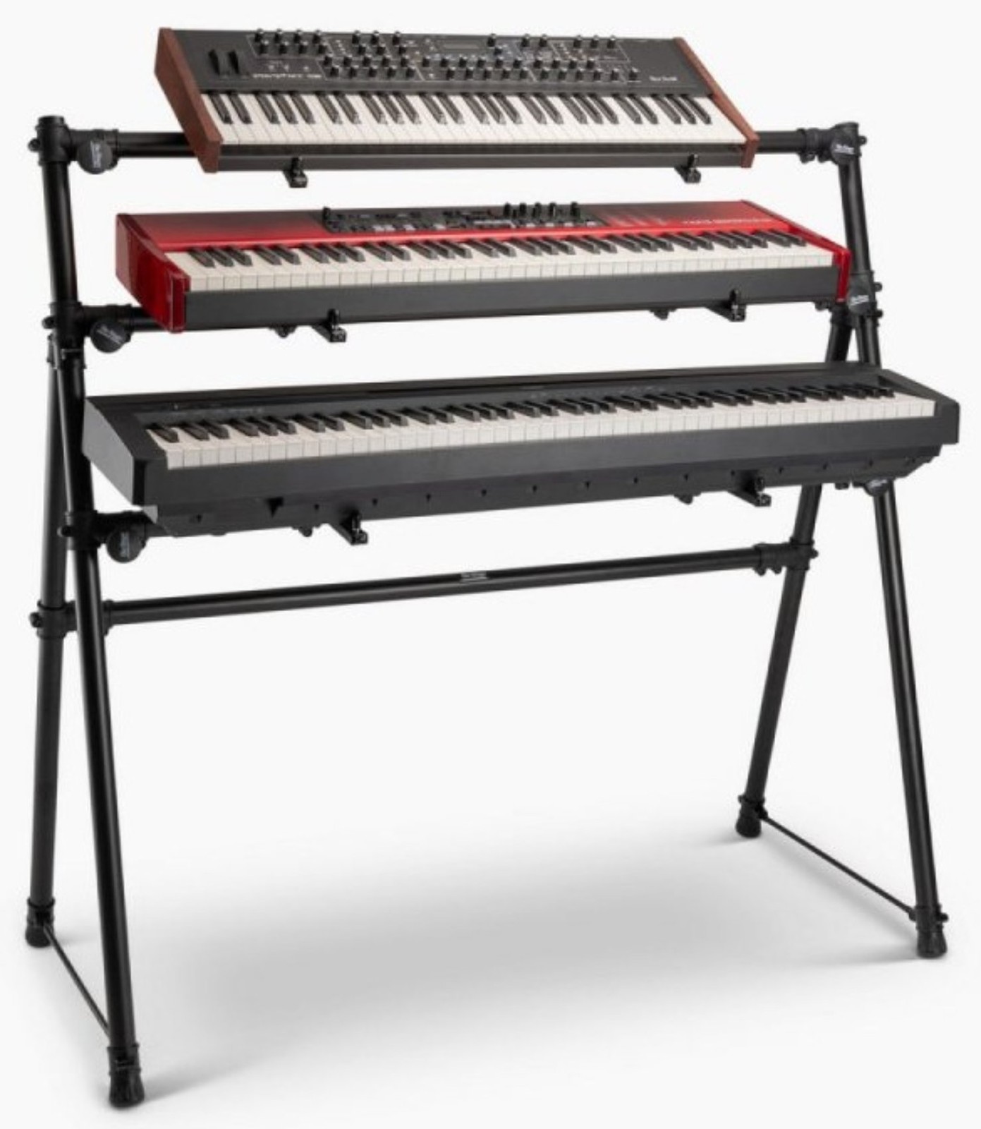 On-Stage KS7903 Adjustable Foldable Three-Tier A-Frame Keyboard Stand
