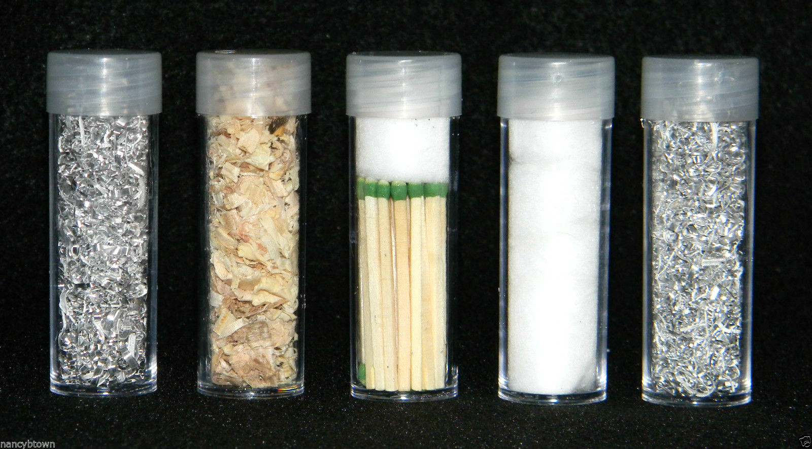 5 Lg Tube FIRE STARTER KIT Magnesium Matches Hunting Camping Back Pack Christmas