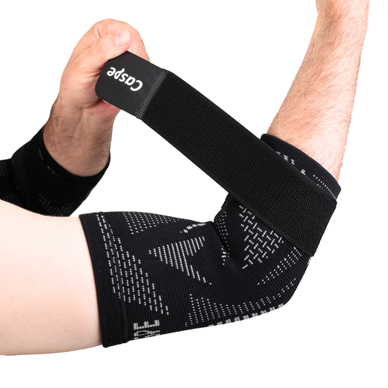 Caspe 2-Pack Elbow Sleeve Brace Wrap Adjustable Support Arm Arthritis Tendonitis