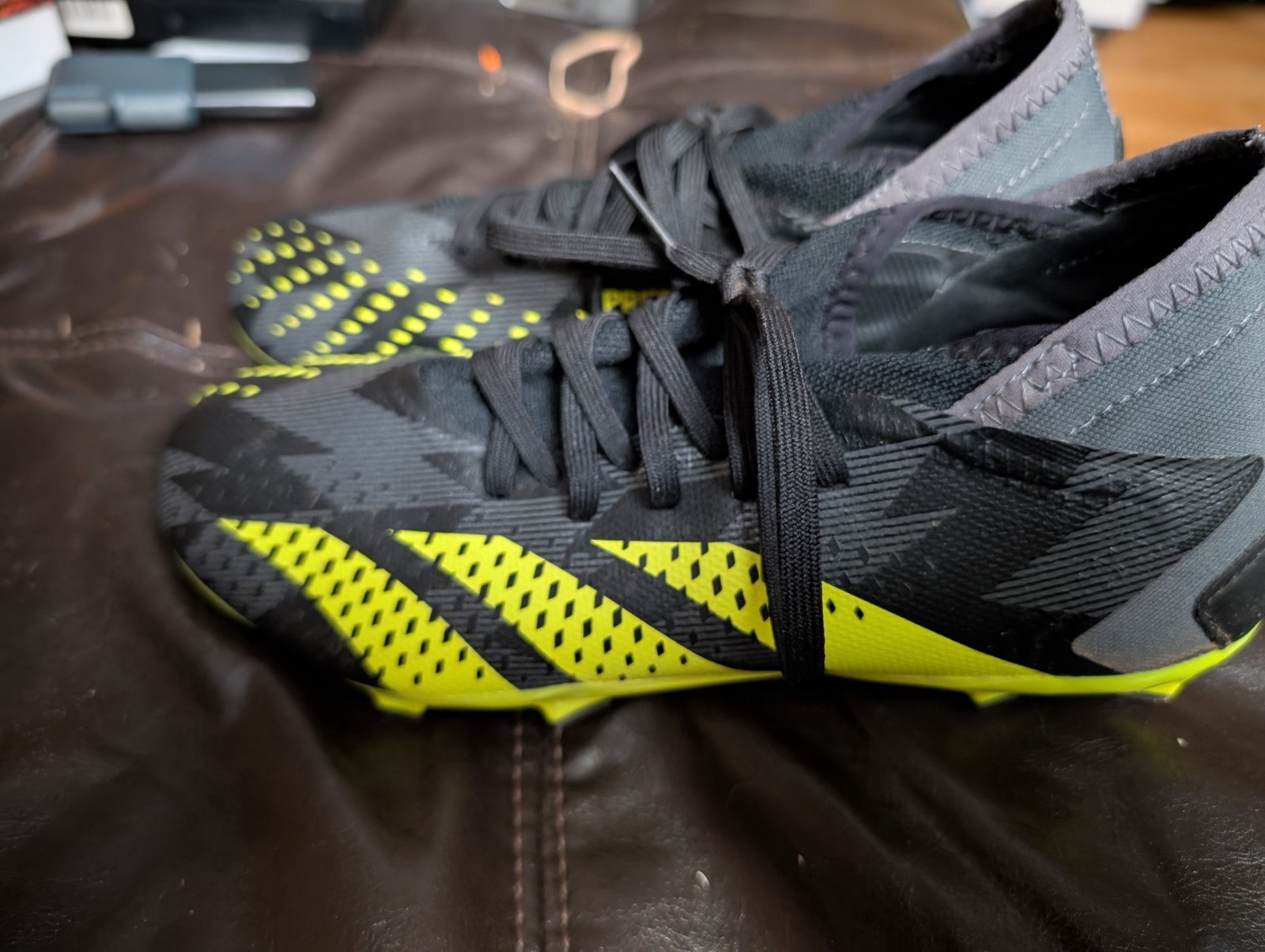Adidas IG0770 Predator Accuracy INJ.3 FG Soccer Cleats Black Green US 7 Men