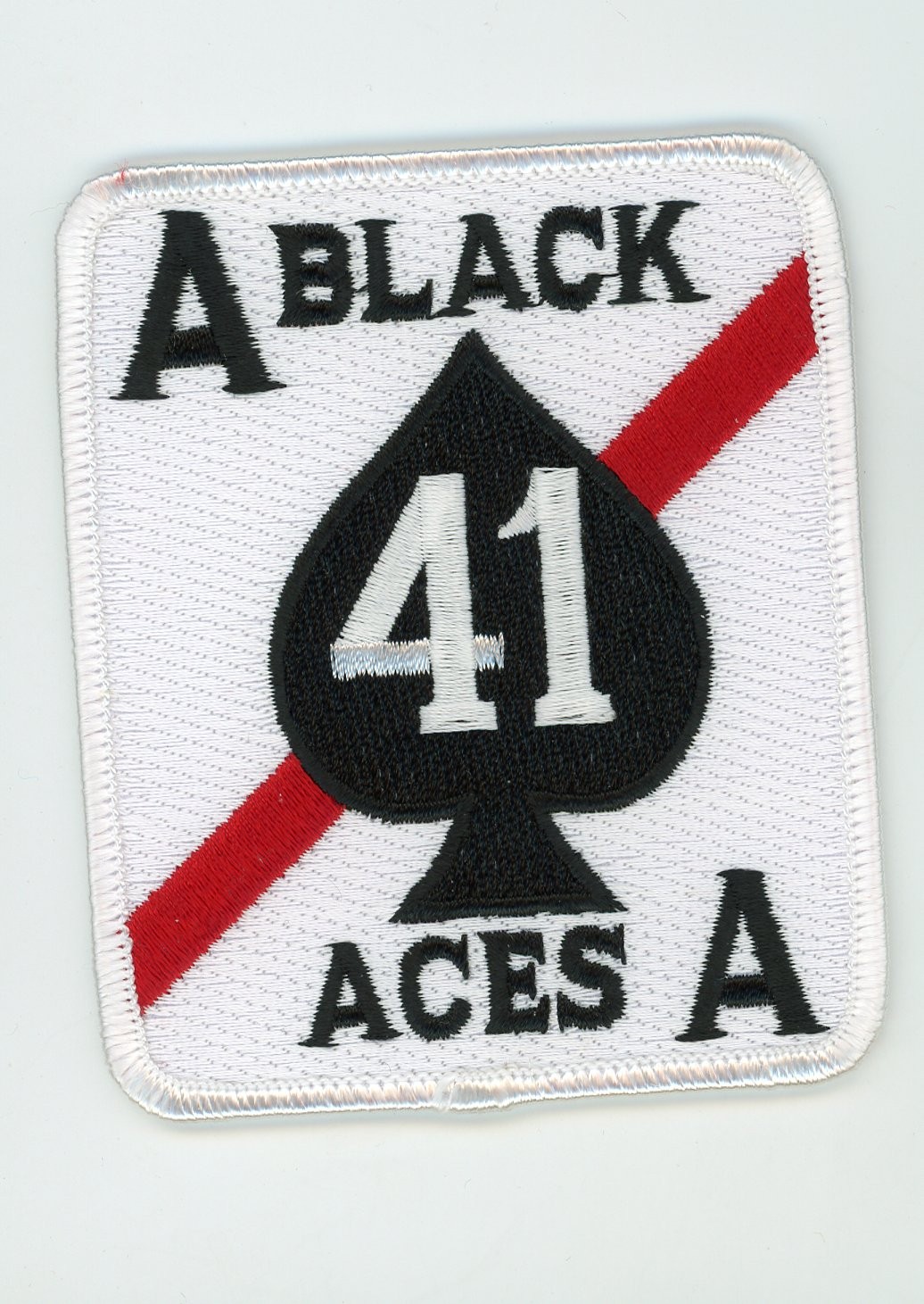 PATCH USN F-14 TOMCAT VF-41 BLACK ACES IRON ON PARCHE
