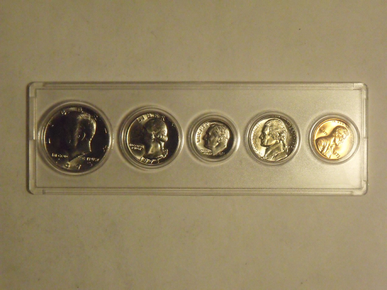 1973  Birth Year Set (5 coin) Choice BU in hard plastic holder