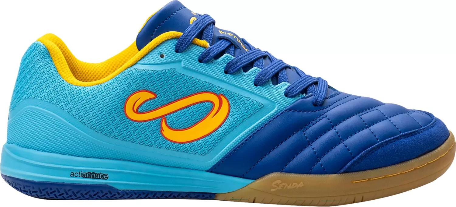 Senda Ushuaia Club 2.0 Futsal yellow blue gum sole indoor soccer Shoes Mens 10.5