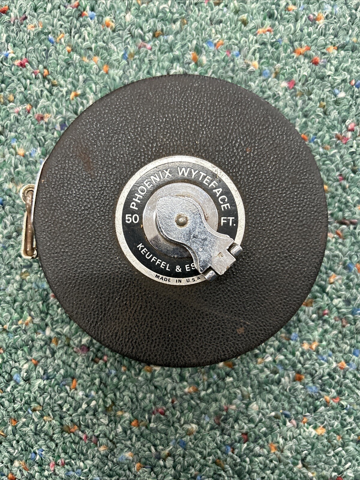 Vintage Phoenix Wyteface 50ft Tape Measure By Keuffel & Essex USA 1/4”