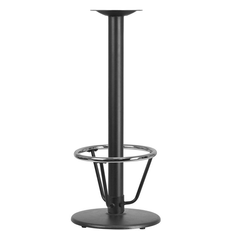 Bar Height Table Base Foot Ring w/3.25'' Column Ring & 16'' Diameter