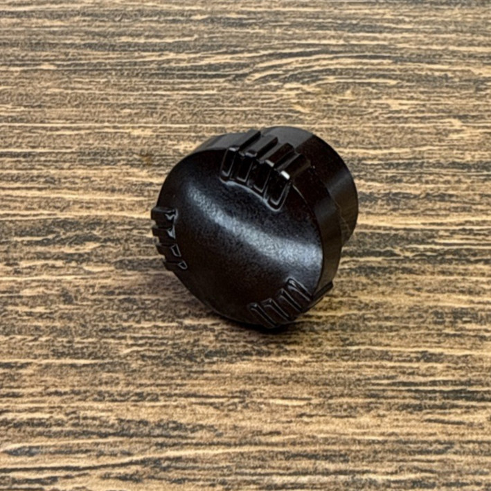 Vintage EMERSON Tube Radio Knob 1930s-40s Black Bakelite 1pc 1/4" D Shaft