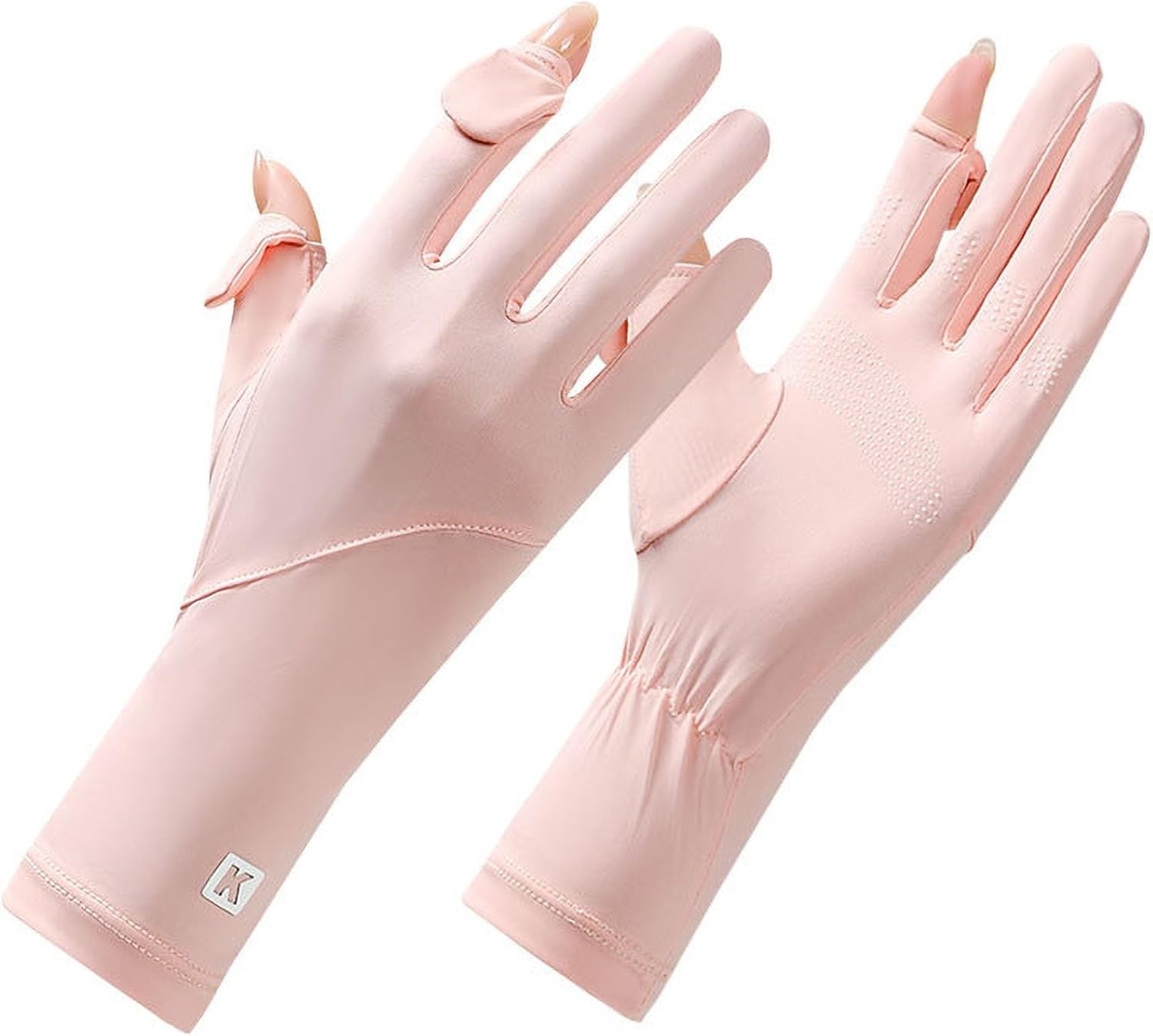 Driving-Gloves-Women UV-Sun-Protection UPF Silk-Thin-Gloves Fullfingers