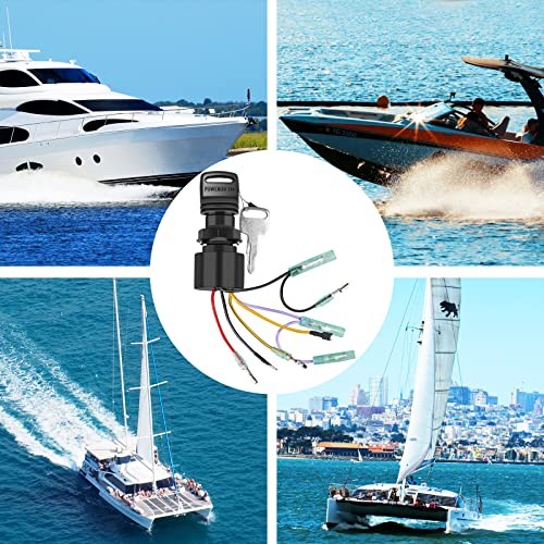 Boat Ignition Switch with Key Replacement for Mercury, Boat Engine Ignition