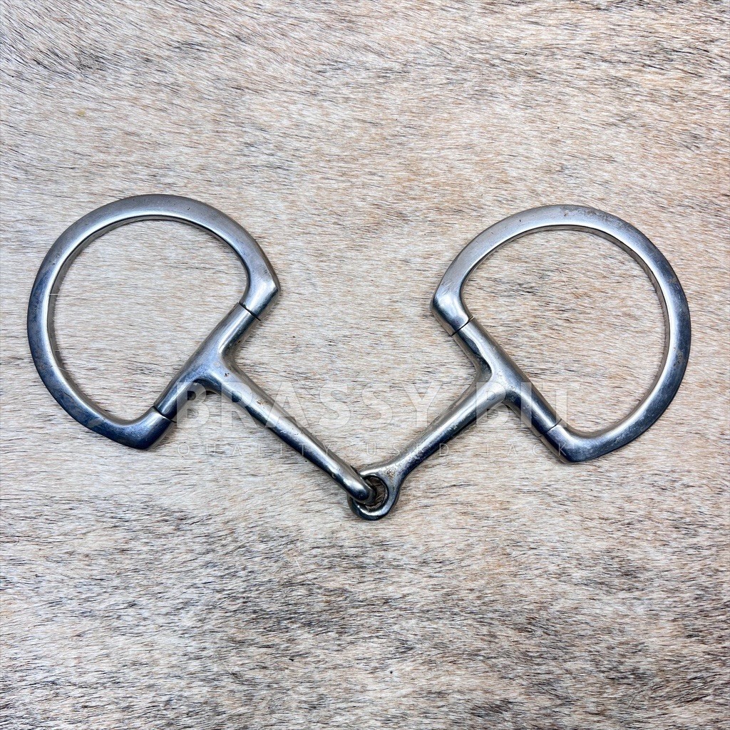 5" Rounded D Ring English Snaffle Bit