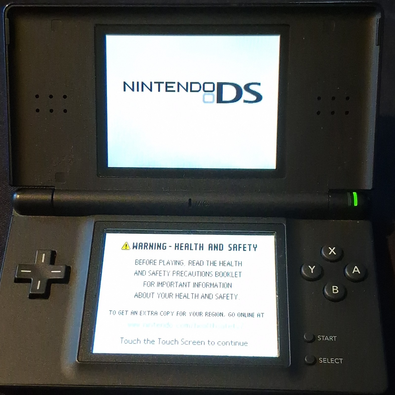 Nintendo DS Lite USG-001 Black Handheld Console Touchscreen NTSC-U/C