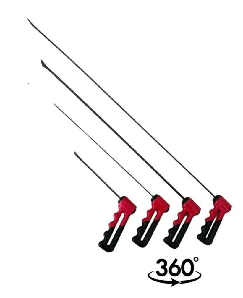 Paintless Dent Repair Tools 4 Piece Adjustable Handle Whaletail Sticks