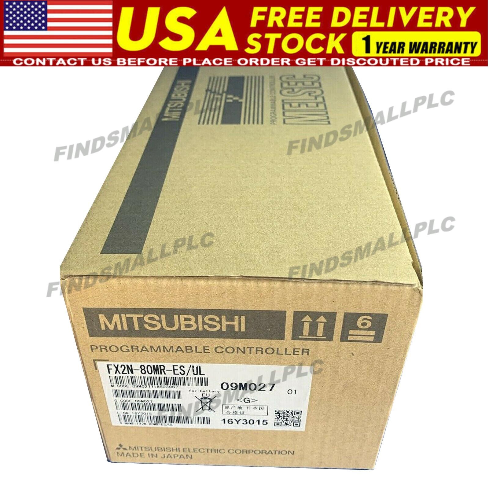Mitsubishi Melsec FX2N-80MR-ES/UL Programmable Logic Controller NEW  US Free TAX