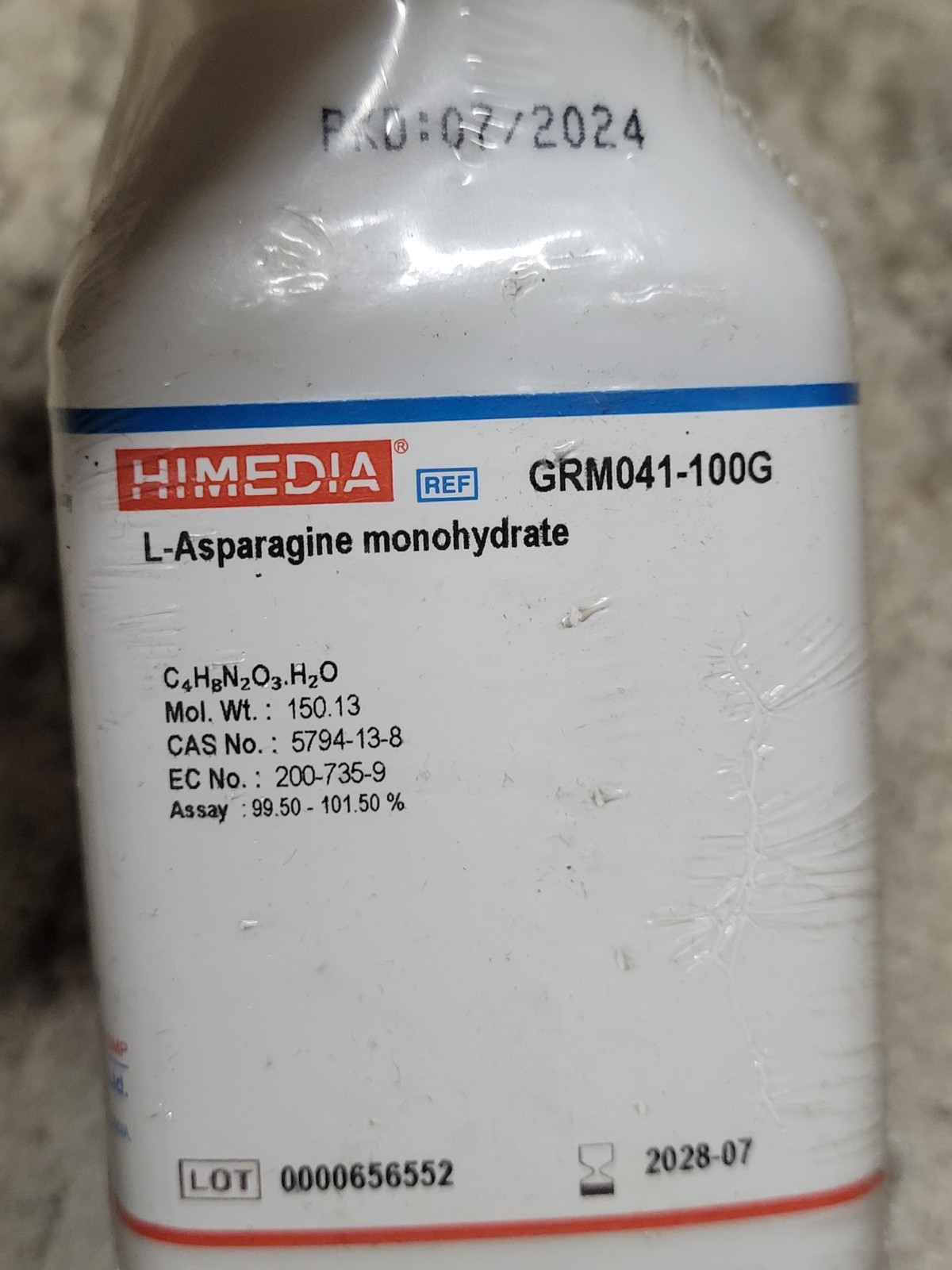 7/28 Himedia GRM041-100G Sodium Phosphate Monobasic Monohydrate, ACS, 100 G
