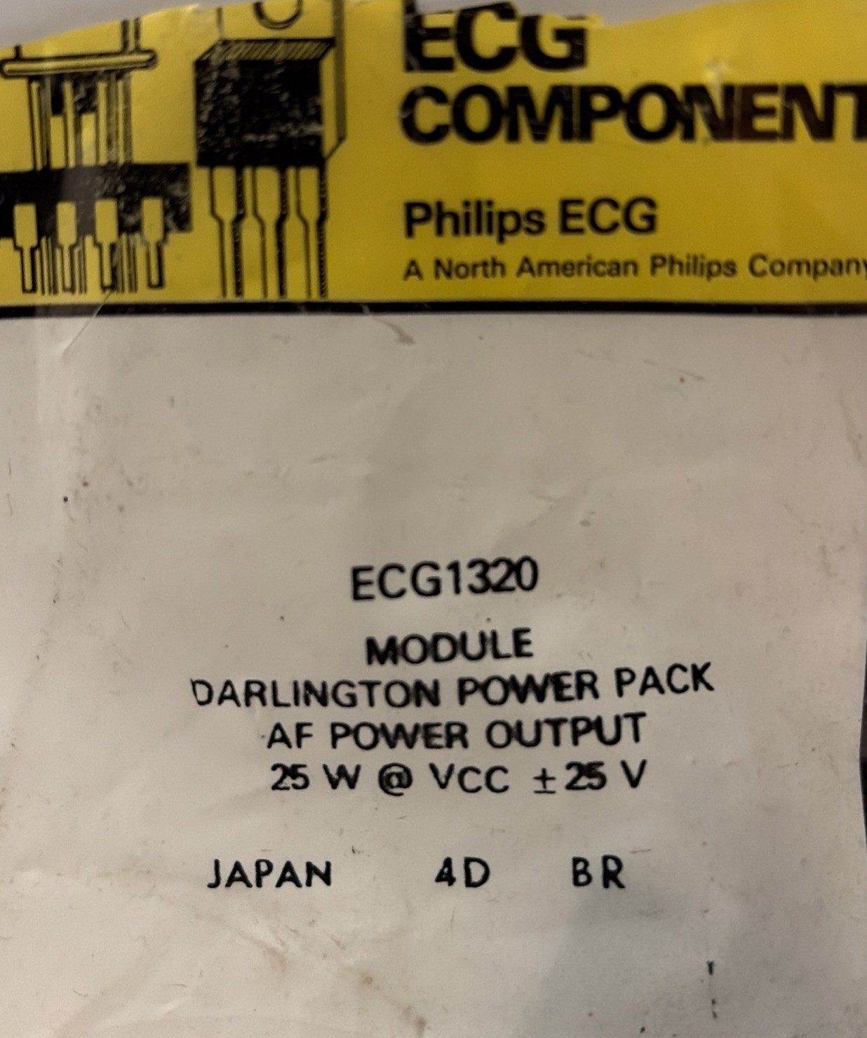 ECG1320 Module Darlington Audio Amp SIP10