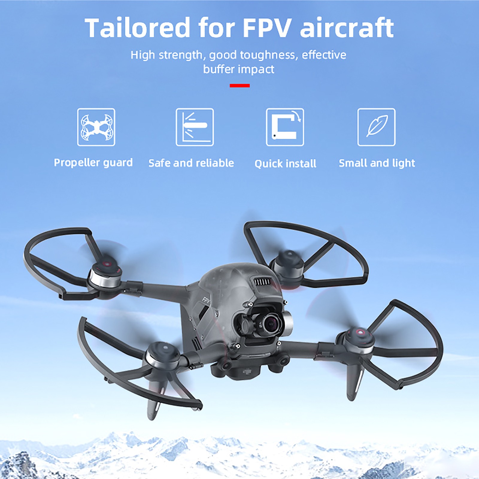 FPV Propeller Guard Protective Cover Ring Prop Guard for DJI FPV Combo Drone