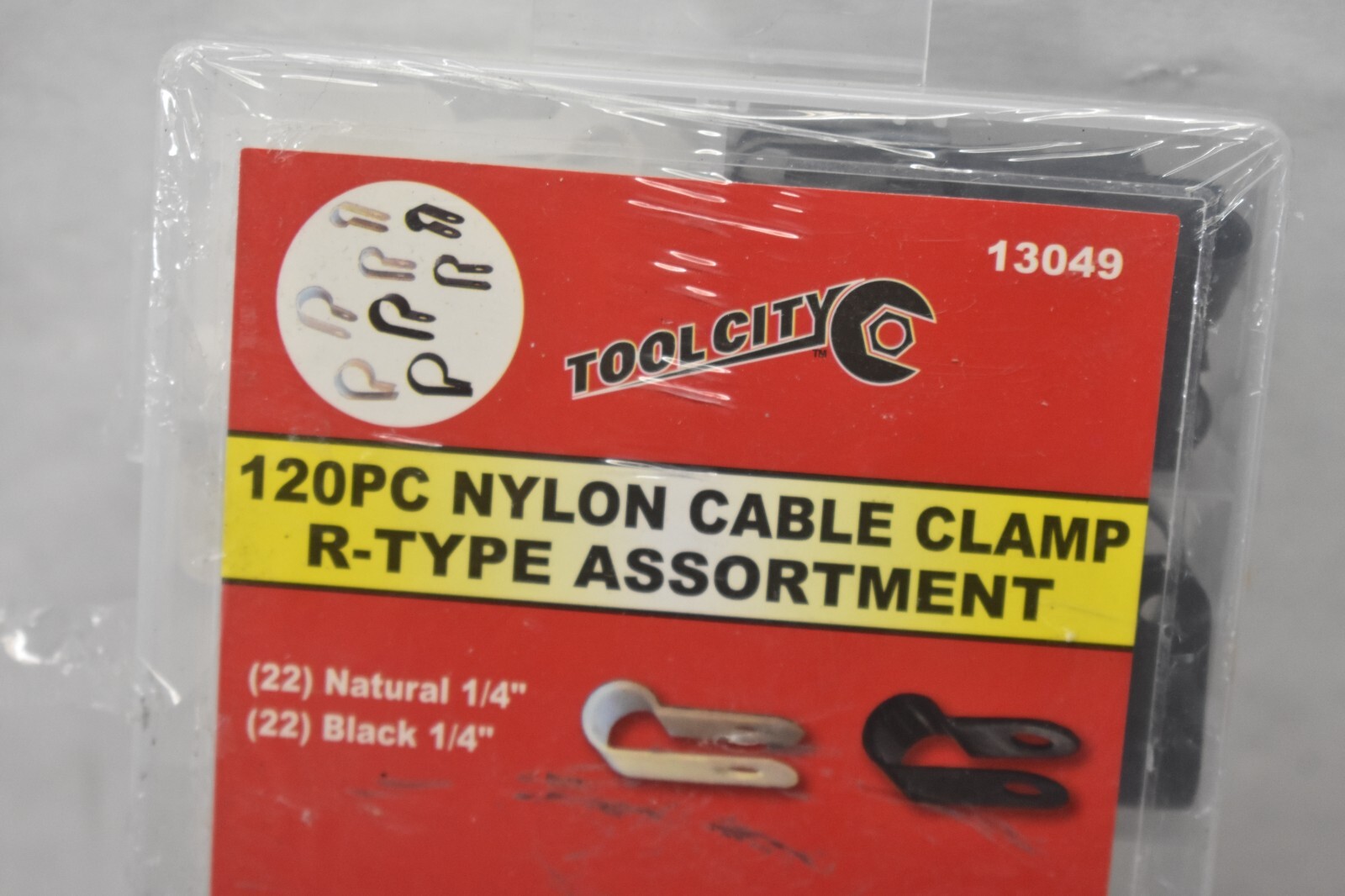 Tool City 13049 120 Piece Nylon R Type Assortment Cable Clamps Replacements