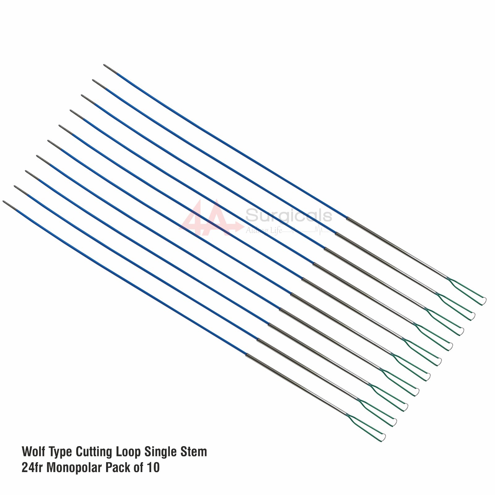 4A WOLF TYPE CUTTING LOOP SINGLE STEM 24Fr MONOPOLAR PACK OF 10