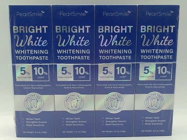 PearlSmile 5% Niacinamide Hydroxyapatite Whitening Toothpaste 10% NHAP 4.2oz