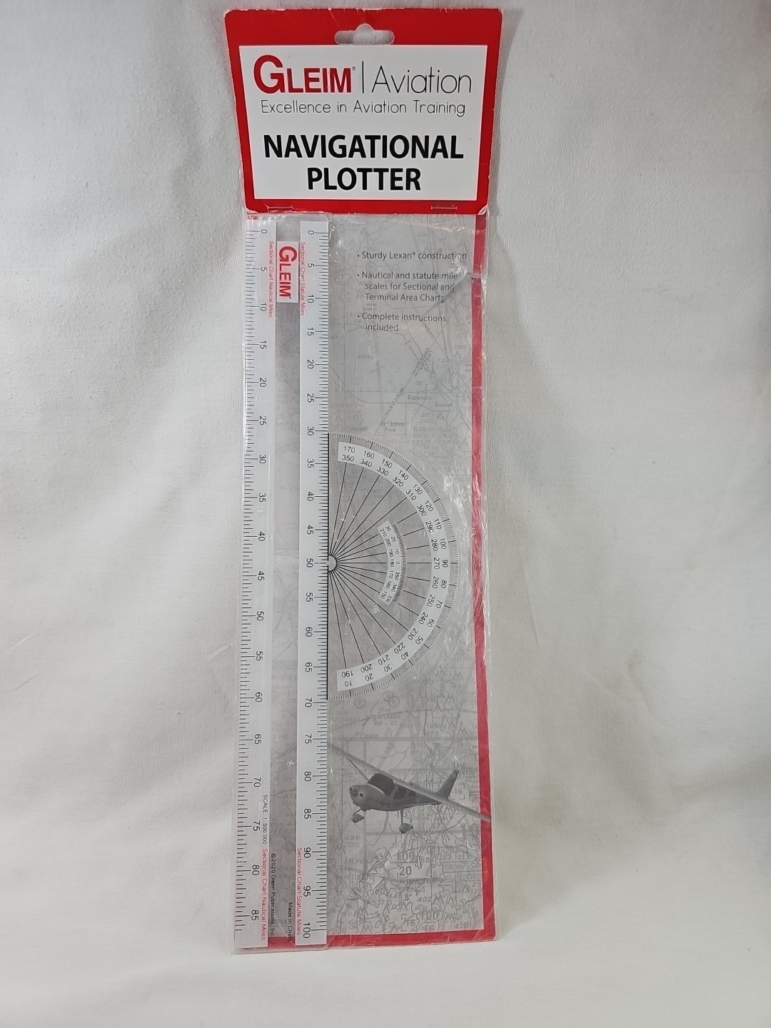 Gleim Navigational Plotter Sectional/World Aeronautical Terminal Area Chart