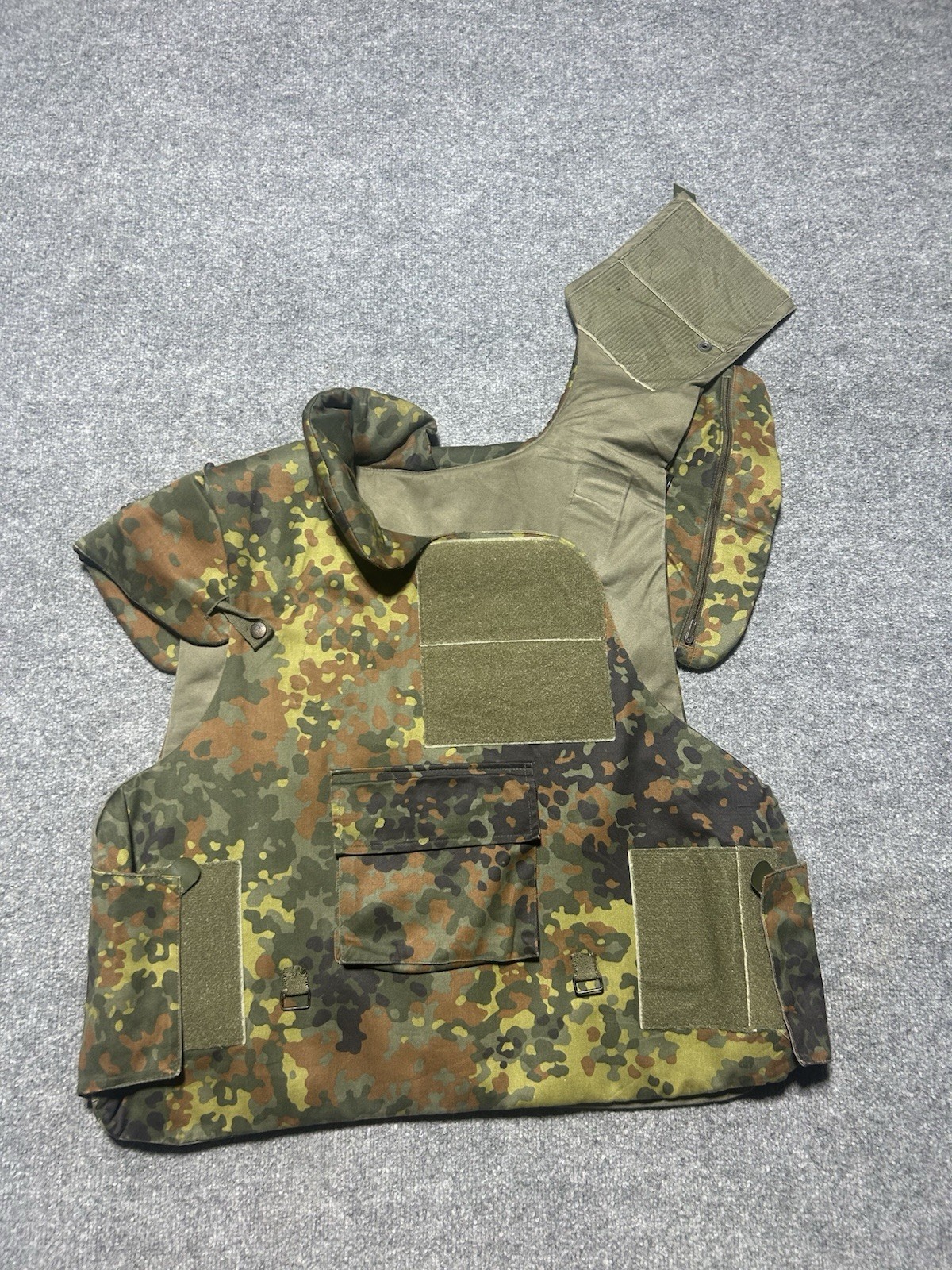 German Bundeswehr Splitterschutzweste Flak Jacket Camouflage