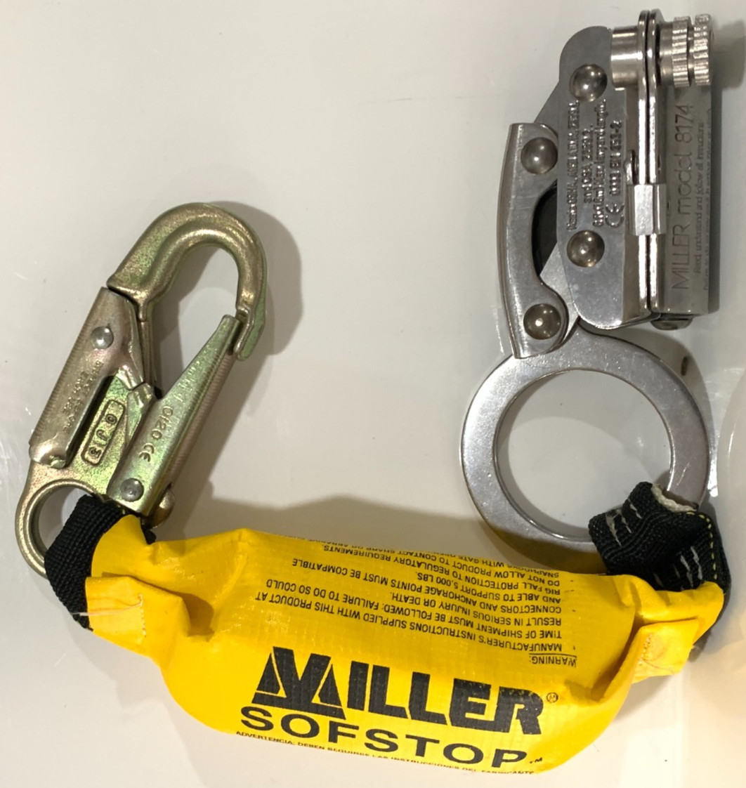 Miller 8174 Stainless Steel Rope/Cable Grab Sofstop Fall Protection 16" in Box