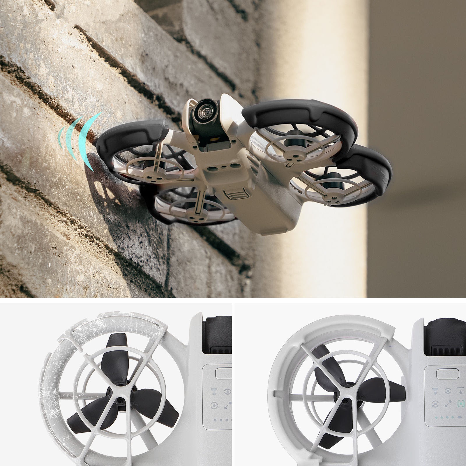 2PCS Propeller Guard Anti-Collision Bumper Protective Ring For DJI NEO Drone nn