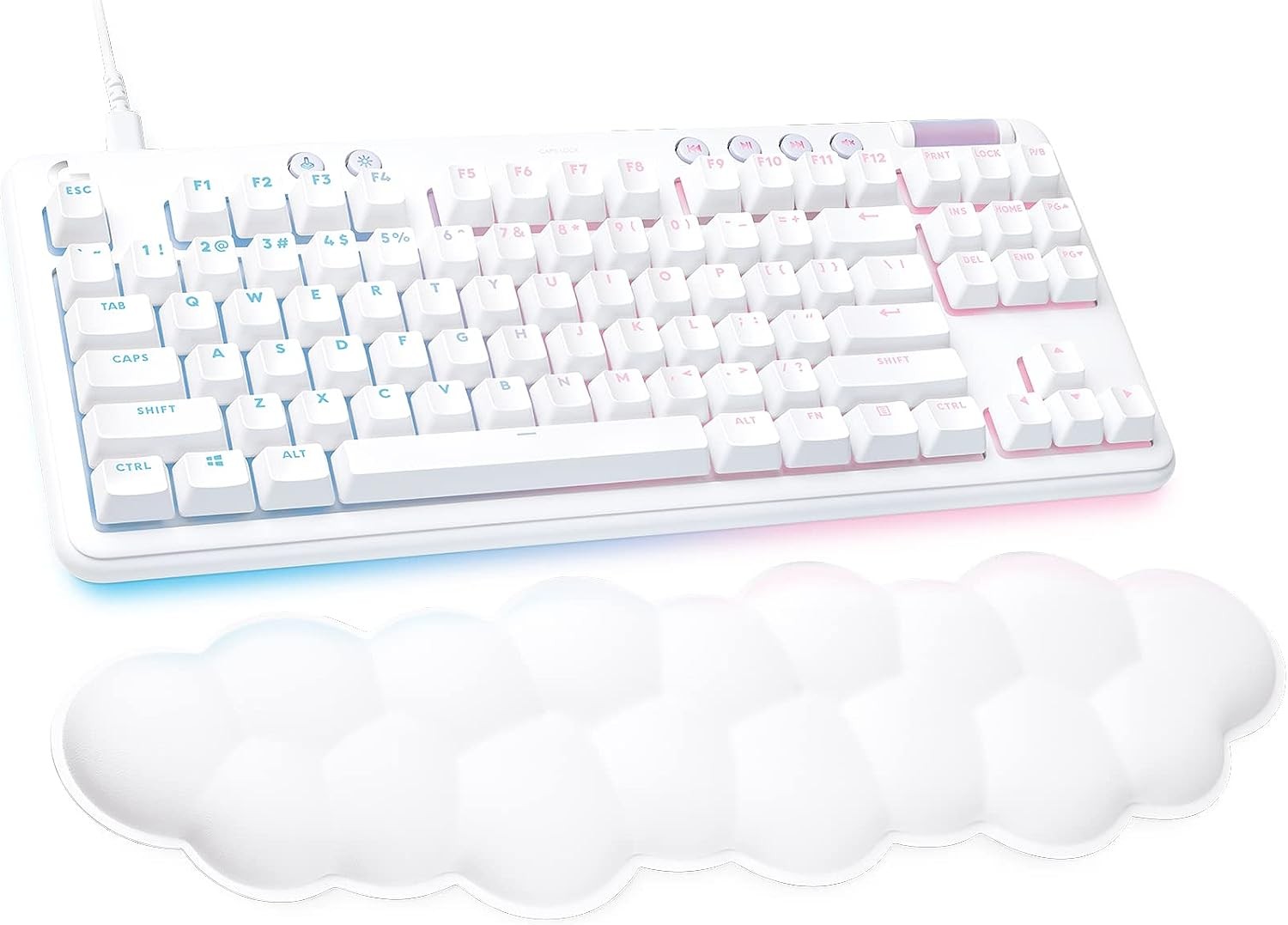 G713 Gaming Keyboard-OFF WHITE-US-USB-TACTILE 920-010413