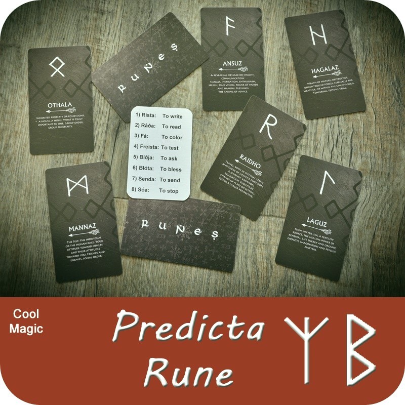 Predicta Rune Prediction Mentalism Bizarre Magic Card Trick Easy Wicca