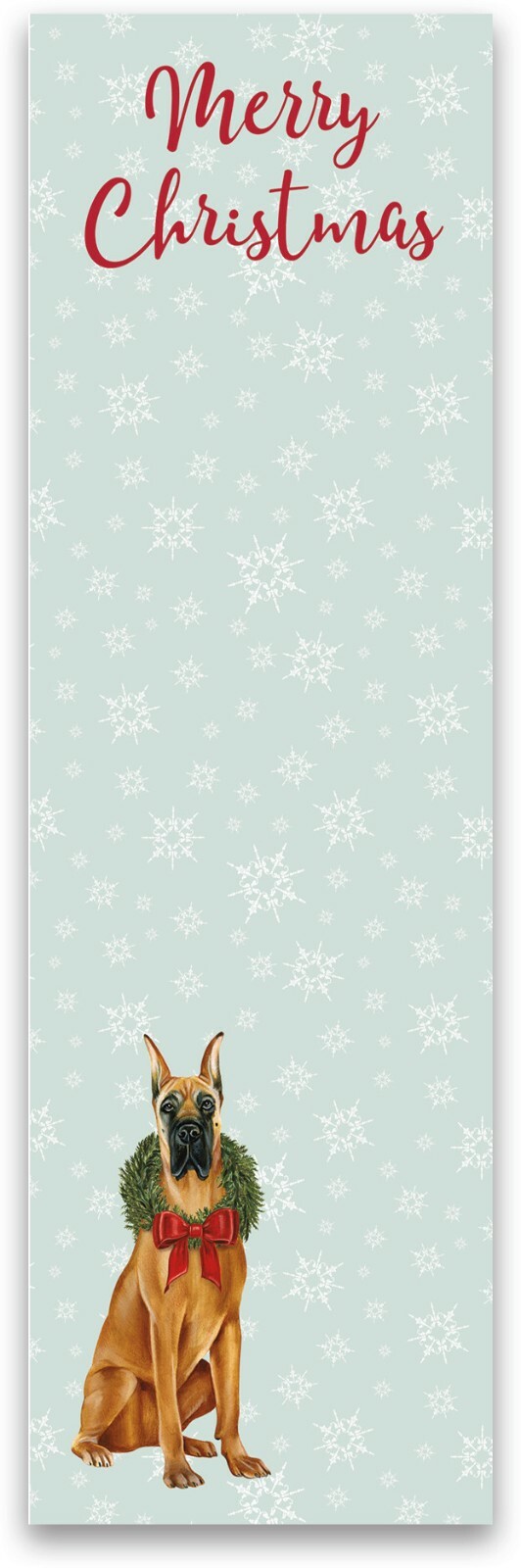 Primitives by Kathy Merry Christmas Dog List Notepad - Great Dane
