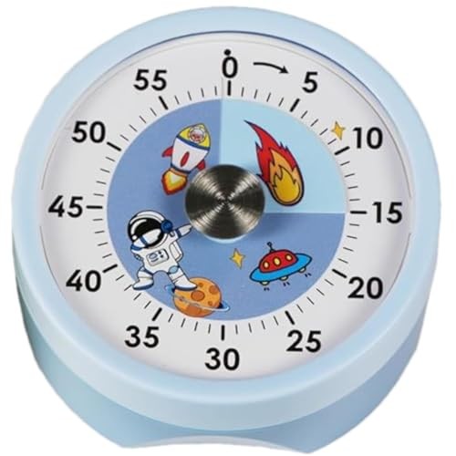 Visual Timer, Mechanical Kitchen Time Manual Countdown Timers Light Blue