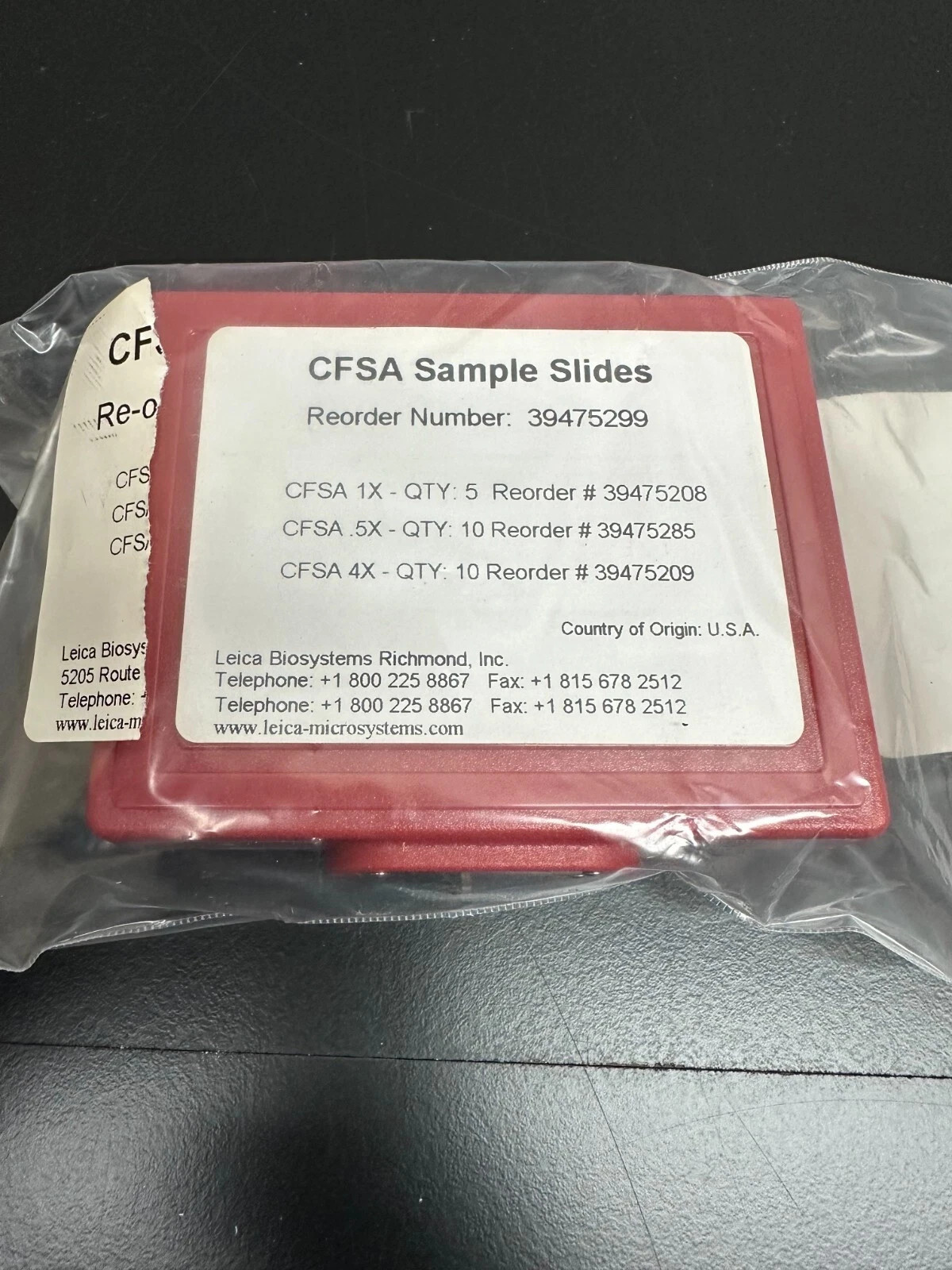 Leica Biosystems REF 39475299 CFSA Sample Slides