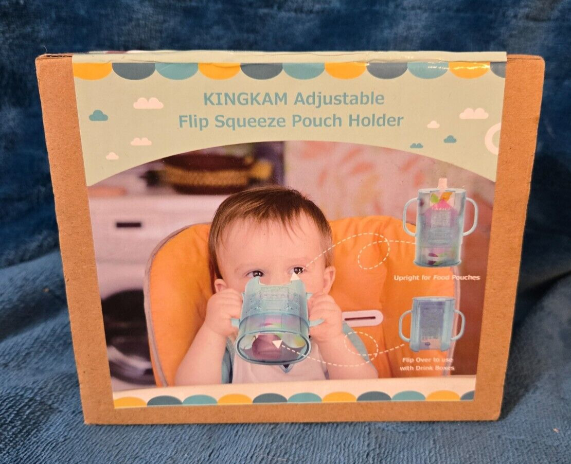 Squeeze Pouch Holder for Food Pouches and Drink Boxes, Baby Pouch Holder KingKam