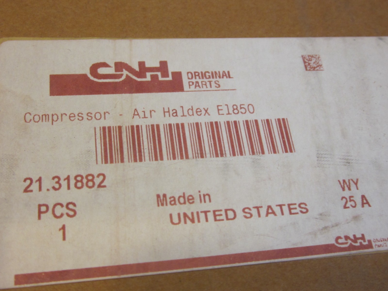 Air Compressor Haldex N7602 E1850 from CaseIH-NEW OEM-No core return needed