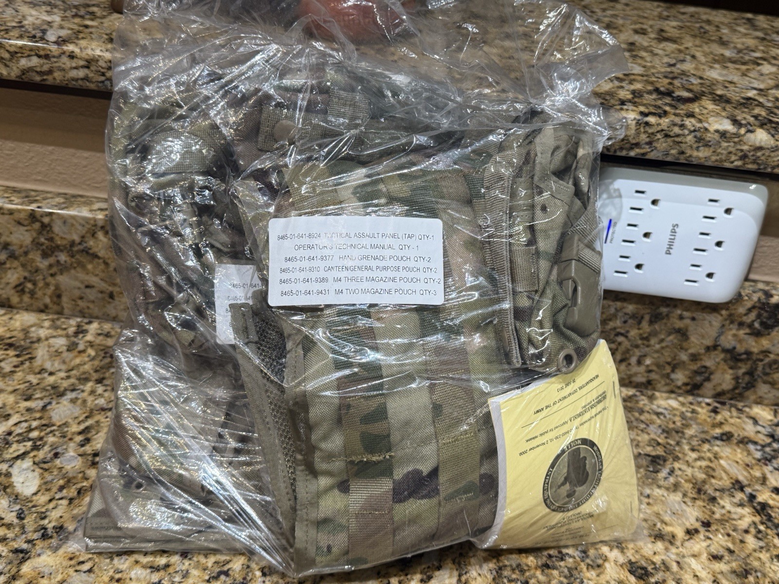 11 Piece Modular Lightweight Load Carrying Equipment Molle II Tap Multicam Kit