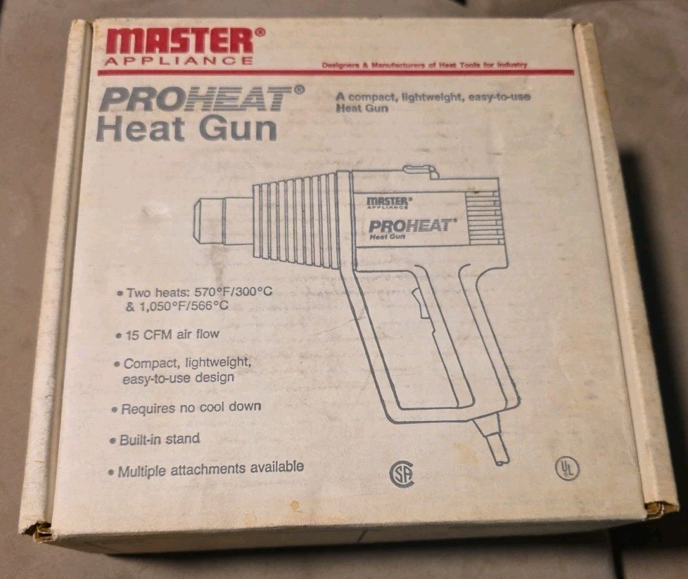 Master Appliance PH-1100 Proheat Heat Gun 570°F/1050°F Dual Temp 15 CFM