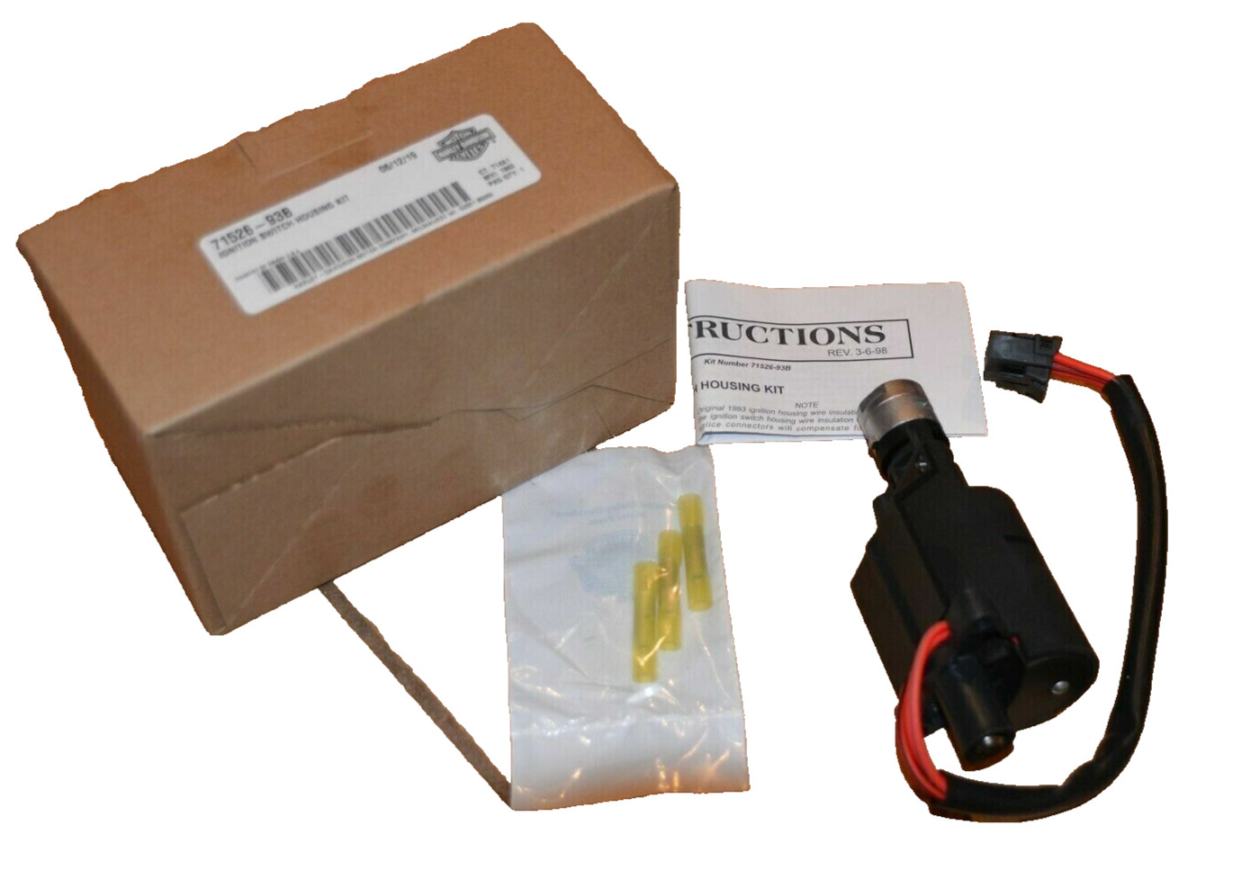 93- 02 Harley Davidson Touring Ignition Switch Housing Made In U.S.A. 71526-93B