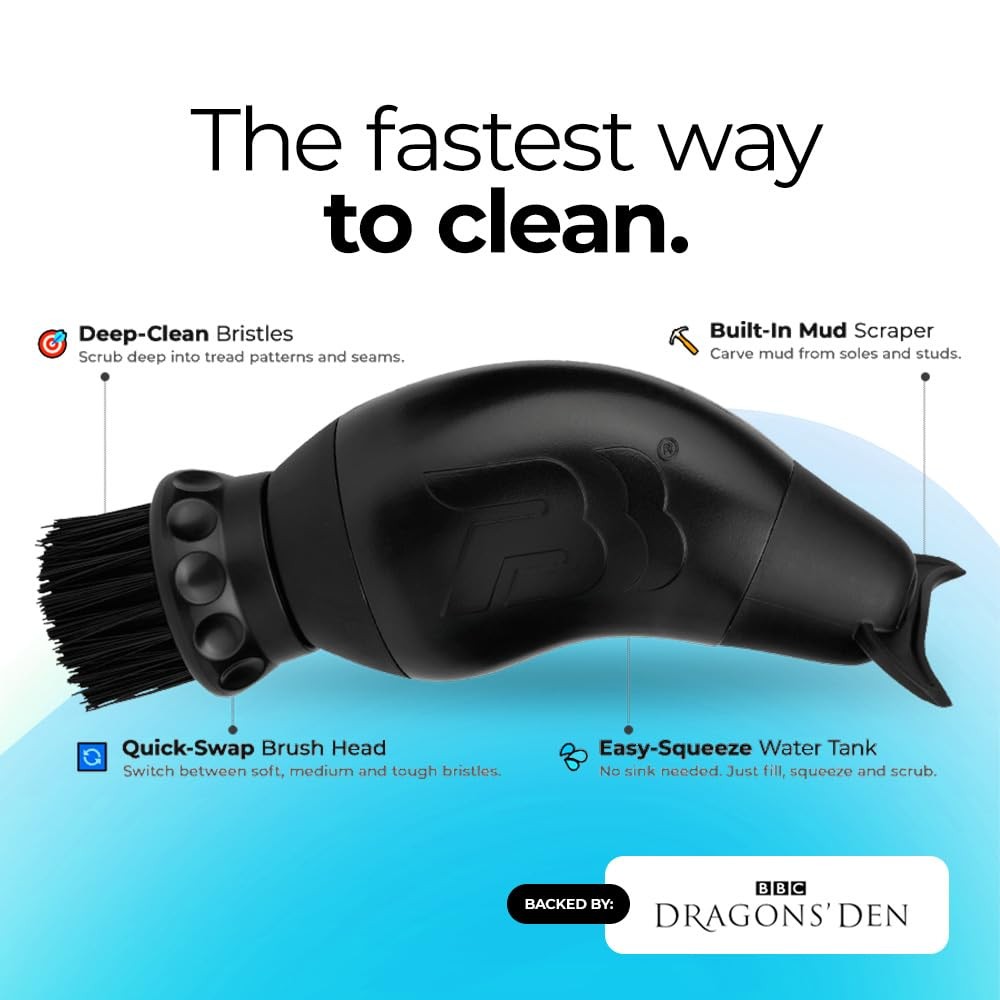 BootBuddy Shoe Cleaner Brush Kit: Cleans Mud & Dirt Fast, Seen on Dragons' Den
