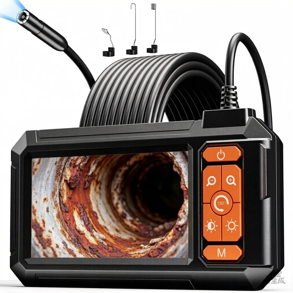 tamACX pgrade Endoscope Camera with Light, 4.3' IPS Screen 1080P HD Ins Camera